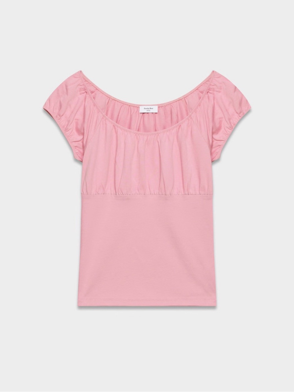 Aritzia Sunday Best Cottonwhisk Madeline T-Shirt Blouse Pink M
